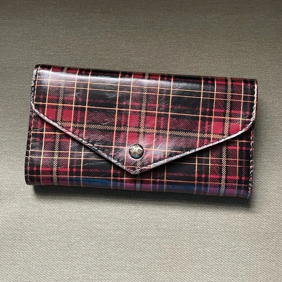 PATRICIA NASH Cori Envelope Wallet PLAID TARTAN - Picture 1 of 8
